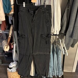 American Age Black Cargo Pants